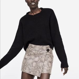 Zara snakeskin skort